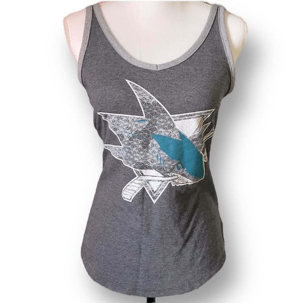 Reebok San Jose Sharks Hockey Team Women’s Tank Top Size Small